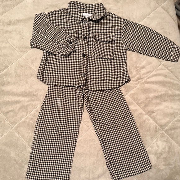 Zara Other - Zara Gingham top and trouser set girl